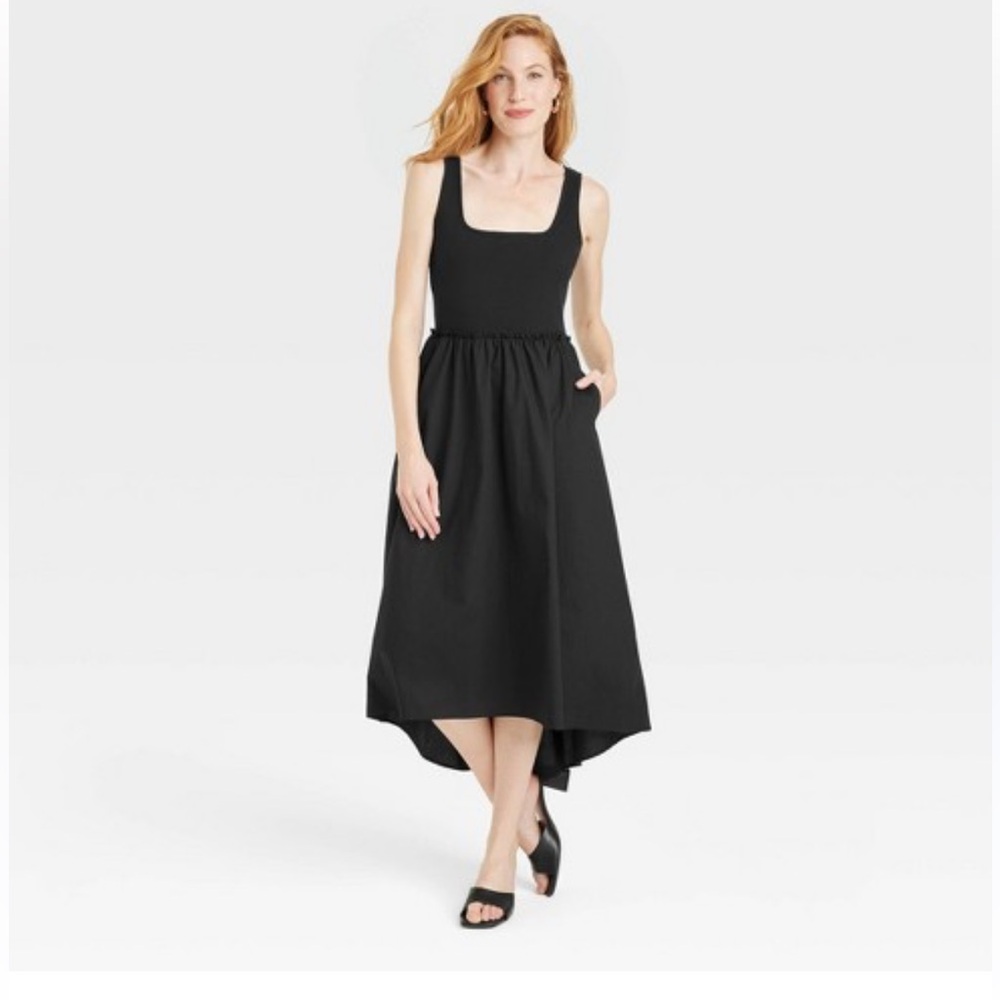 A New Day Women's Asymmetrical Midi Ballet Dress EUC